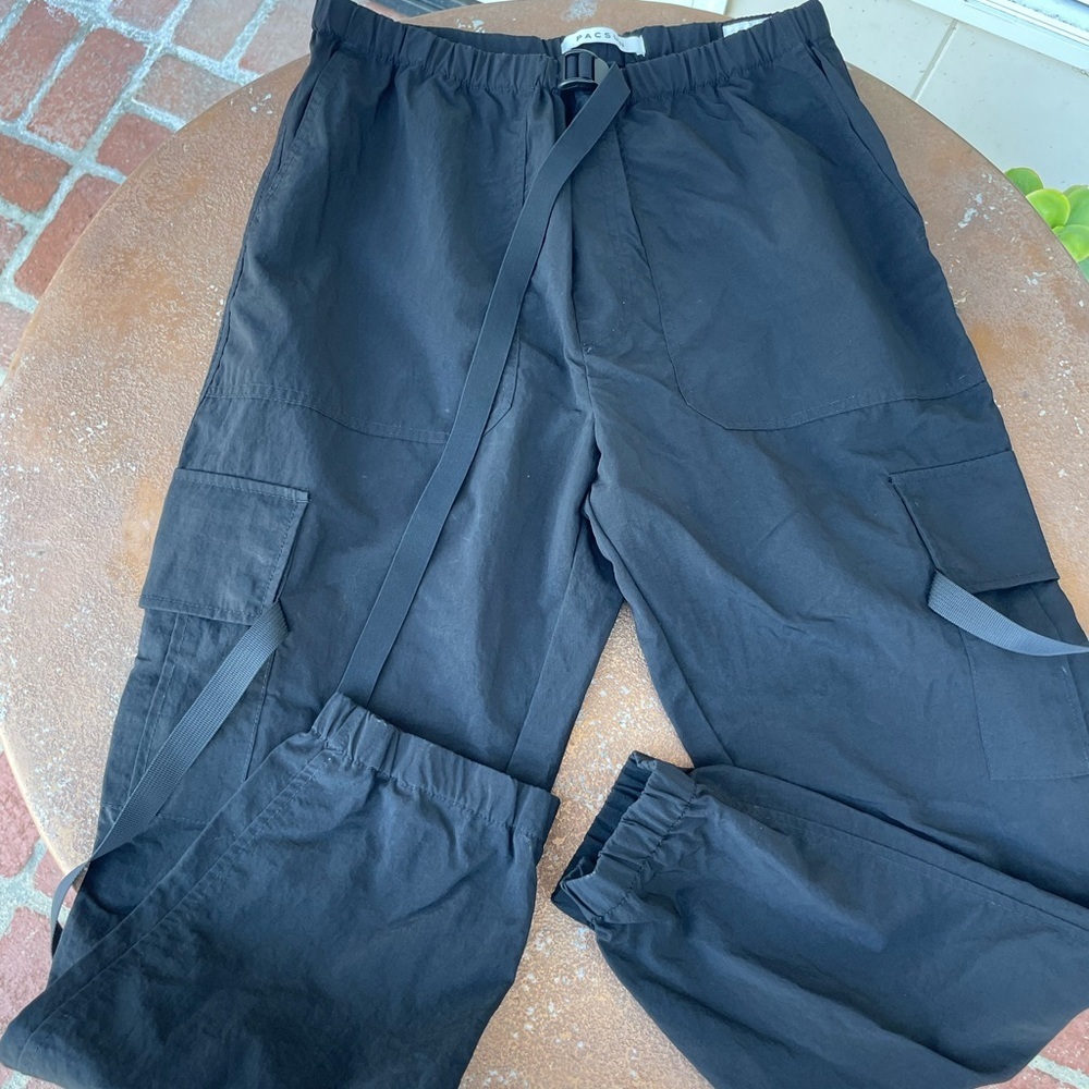 PacSun black utility cargo joggers 29x27